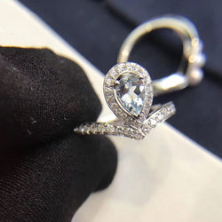 Chaumet Josephine Ring Turquoise Silver Cubic Zirconia