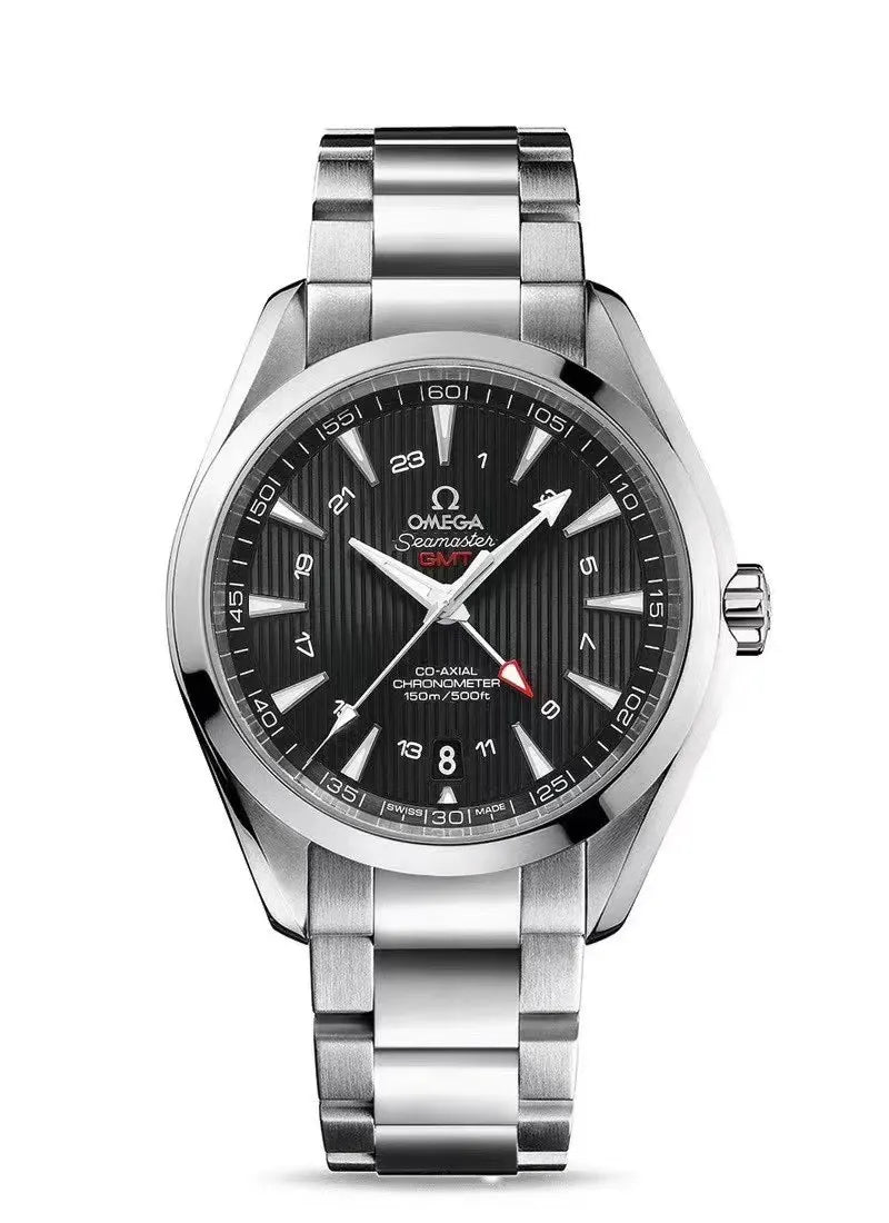 Omega Seamaster GMT Black Dial steel - Hình 2